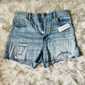 NWT PacSun Ultra High Rise Vintage Distressed Denim Shorts